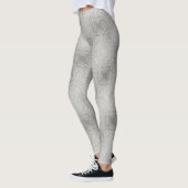elegant meisjesachtig chic grijs crèmekleurig beig leggings (Links)