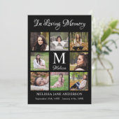 Elegant Memorial 8 Foto orde van dienst begrafenis Programmakaart (Staand voorkant)