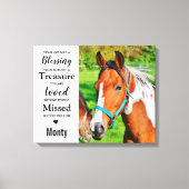 Elegant Memorial Custom Modern Remembrance Foto Canvas Afdruk (Voorkant)