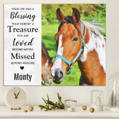 Elegant Memorial Custom Modern Remembrance Foto Canvas Afdruk