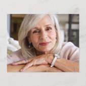 Elegant Memorial Funeral Photo Hartelijk dank (Achterkant)