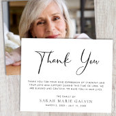 Elegant Memorial Funeral Photo Hartelijk dank