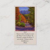 Elegant Memorial Funeral Service Kaart Visitekaartje (Voorkant)