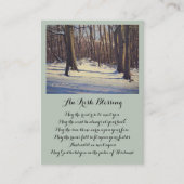 Elegant Memorial Funeral Sympathcard Visitekaartje (Voorkant)