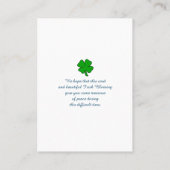 Elegant Memorial Funeral Sympathcard Visitekaartje (Achterkant)