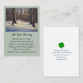 Elegant Memorial Funeral Sympathcard Visitekaartje (Voorkant / Achterkant)