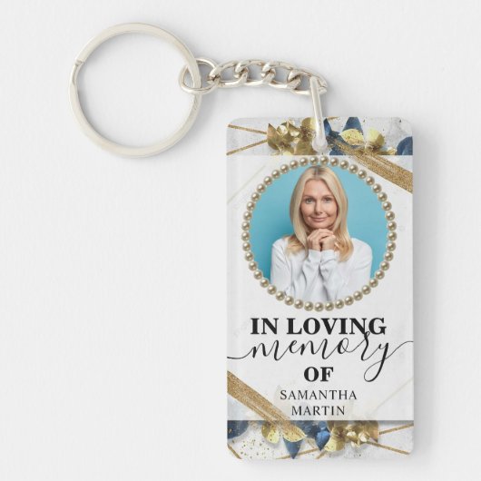 Elegant Memorial Gift Sleutelhanger (Voorkant)