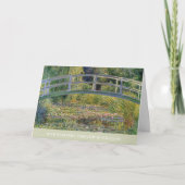 Elegant Memorial Lily Vijver Condoleance Sympathie Kaart (Voorkant)