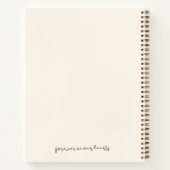 Elegant Memorial Photo Chic Funeral Guest Book Notitieboek (Achterkant)