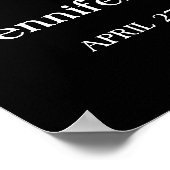 Elegant Memorial Photo collage Funeral Sympathie Poster (Hoek)