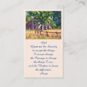 Elegant Memorial Remembrance Funeral Kaart Visitekaartje (Voorkant)