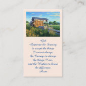 Elegant Memorial Remembrance Funeral Kaart Visitekaartje (Voorkant)