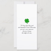 Elegant Memorial Service Kaart (Achterkant)