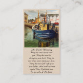 Elegant Memorial Sympathcard Visitekaartje (Voorkant)