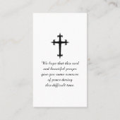 Elegant Memorial Waterverf schilderij Kaart Visitekaartje (Achterkant)