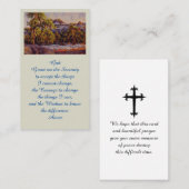 Elegant Memorial Waterverf schilderij Kaart Visitekaartje (Voorkant / Achterkant)