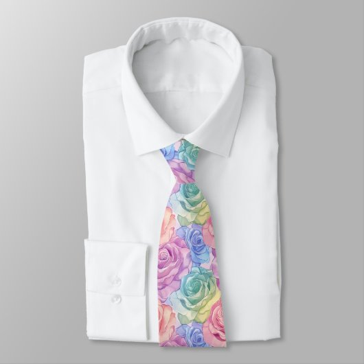 Elegant Mens Fashion Rose Flower Stropdas (Gebonden)