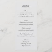Elegant menu met geschreven tekst (Voorkant)