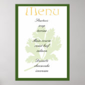 Elegant menuontwerp poster (Voorkant)