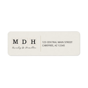 Elegant Merk Retouradres Etiket