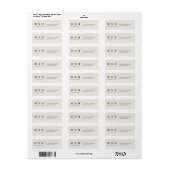 Elegant Merk Retouradres Etiket (Full Sheet)