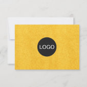 Elegant merklogo, luxe gouden cadeaubon (Voorkant)