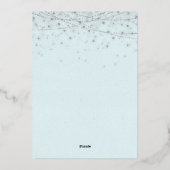 Elegant Mermaid Ornament kerstfeest Folie Uitnodiging (Achterkant)