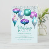 Elegant Mermaid Ornament kerstfeest Kaart (Staand voorkant)