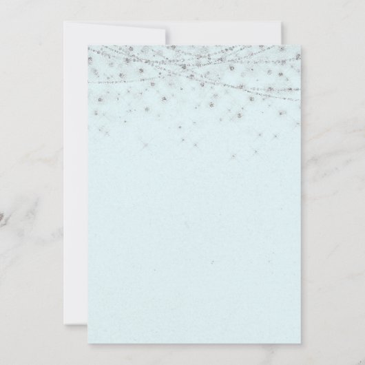 Elegant Mermaid Ornament kerstfeest Kaart (Achterkant)