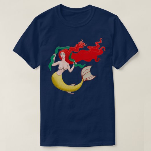 Elegant Mermaid T-shirt (Design voorkant)