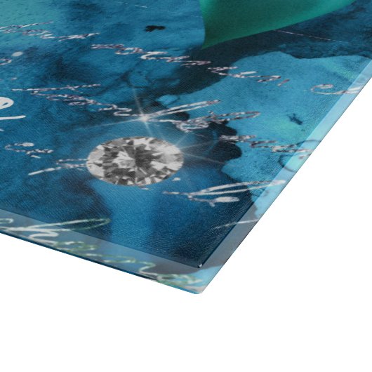 Elegant Mermaid Winter Baubles Kerstmis Snijplank (Hoek)