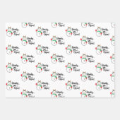 Elegant Merry Black White cadeau Inpakpapier Vel (Voorkant 2)