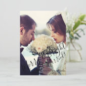 Elegant Merry & Bright en met Kerstmis Feestdagenkaart (Staand voorkant)