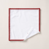 Elegant Merry & Bright Festive Kerstmis Bad Handdoek (Wasdoekje)