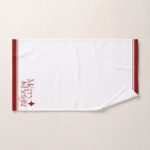Elegant Merry & Bright Festive Kerstmis Bad Handdoek (Handdoek)