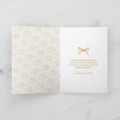Elegant Merry & Bright Gouden Script Kerstmis Feestdagen Kaart (Binnen)