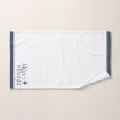 Elegant Merry & Bright | Kerstblauw Bad Handdoek (Handdoek)