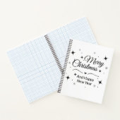 Elegant Merry Christmas and Happy New Year Notitieboek (Binnen)