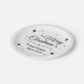 Elegant Merry Christmas and Happy New Year Papieren Bordje (Gekanteld)