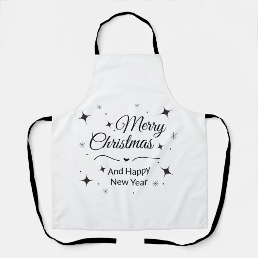 Elegant Merry Christmas and Happy New Year Schort (Voorkant)