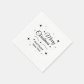 Elegant Merry Christmas and Happy New Year Servet (Hoek)