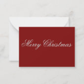 Elegant Merry Christmas Card 2026 | Holiday Greeti Notitiekaartje (Achterkant)