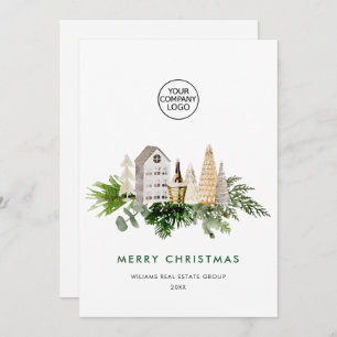 Elegant Merry Christmas Compositie Corporate Feestdagenkaart