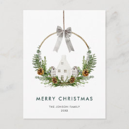 Elegant Merry Christmas Composition Company Briefkaart