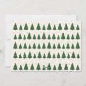 Elegant Merry Christmas Family 3 Photos Flat Card Feestdagenkaart (Achterkant)