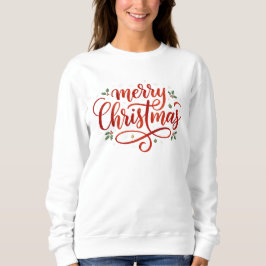 Elegant Merry Christmas Festive  Trui