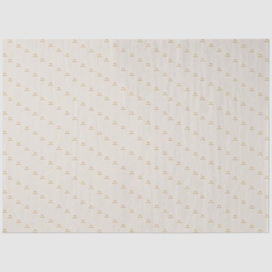 Elegant Merry Christmas Gold Script Tissue Paper Tissuepapier (Voorkant)