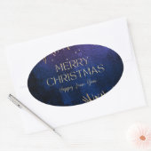 Elegant Merry Christmas & Happy New Year Sticker (Envelop)