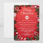 Elegant Merry Christmas Holiday Greeting Card Kaart (Voorkant / Achterkant)