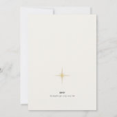 Elegant Merry Christmas Invitation Typography Kaart (Achterkant)